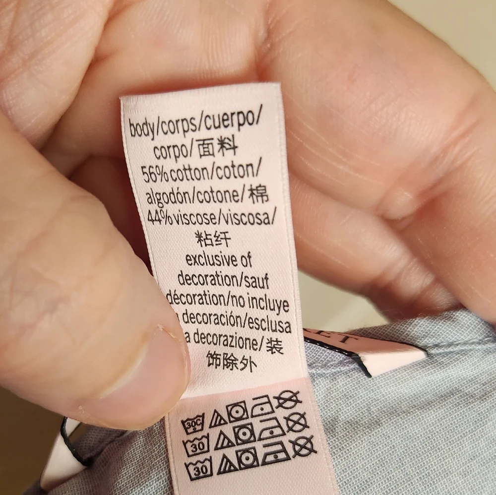 Victoria's Secret Light Blue Lace Trim Sleep Chemise Nightgown XL - Picture 5 of 10